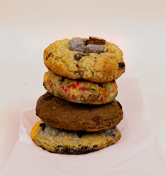 Four Stacked Cookies